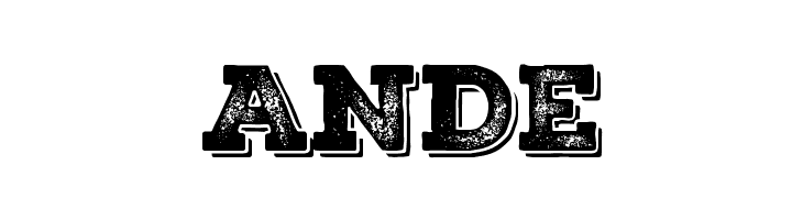 Nexa Rust Slab-Trial Black Shadow 3  Free Fonts Download