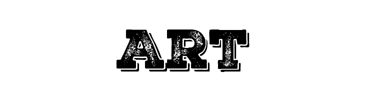 Nexa Rust Slab-Trial Black Shadow 3  Free Fonts Download