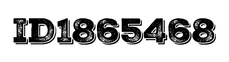 Nexa Rust Slab-Trial Black Shadow 3  Free Fonts Download