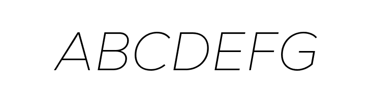 Nexa Text-Trial Thin Italic  Free Fonts Download