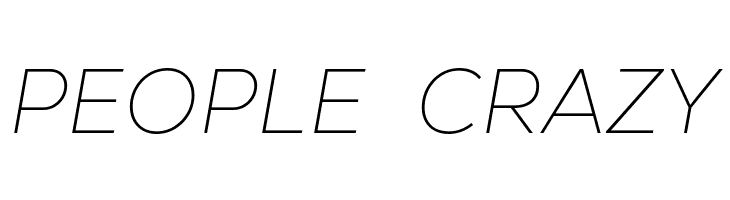 Nexa Text-Trial Thin Italic  Free Fonts Download