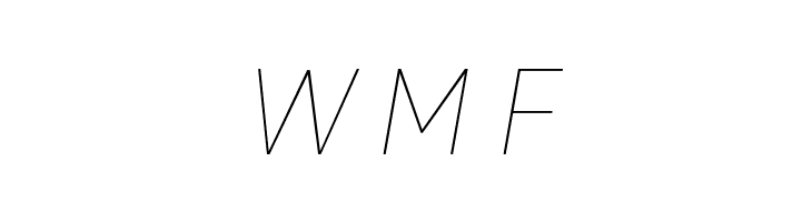 Uni Neue-Trial Thin Italic  Free Fonts Download