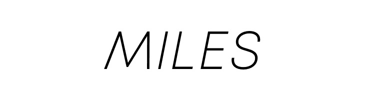 Mont Blanc-Trial ExtraLight Italic  Free Fonts Download