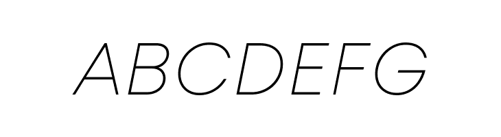 Mont Blanc-Trial Thin Italic  Free Fonts Download