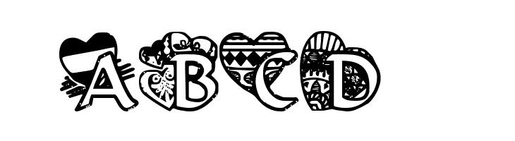 VALENTINEHEARTS  Free Fonts Download