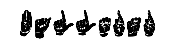 ASL Hands By Frank  Free Fonts Download