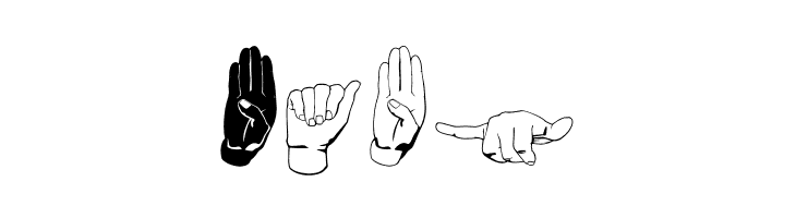 ASL Hands By Frank  Free Fonts Download