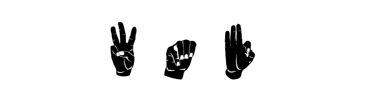 ASL Hands By Frank  Free Fonts Download