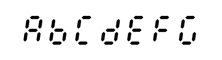 E1234 Italic  Free Fonts Download