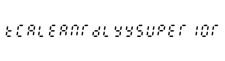 E1234 Italic  Free Fonts Download