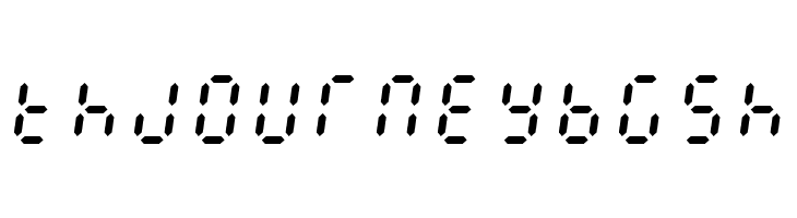 E1234 Italic  Free Fonts Download