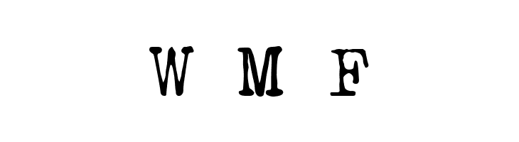 X Typewriter  Free Fonts Download