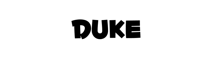 DUKE Fontdinerdotcom Huggable Font