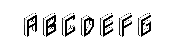 3D Isometric Bold  Free Fonts Download
