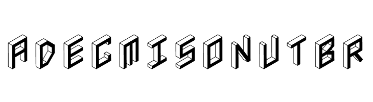 3D Isometric Bold  Free Fonts Download