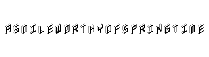 3D Isometric Bold  Free Fonts Download