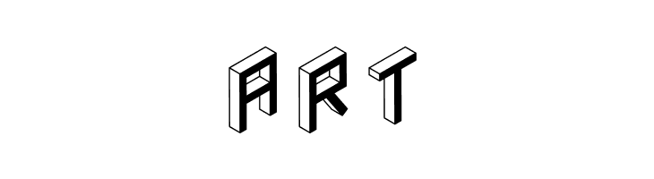 3D Isometric Bold  Free Fonts Download