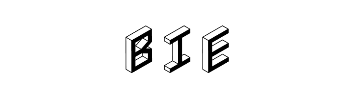 3D Isometric Bold  Free Fonts Download