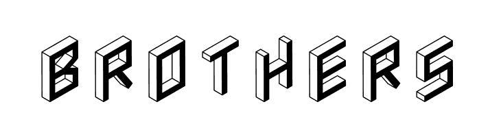 3D Isometric Bold  Free Fonts Download