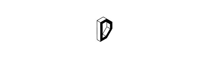 3D Isometric Bold  Free Fonts Download