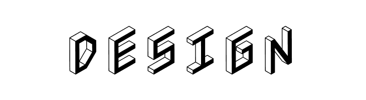 3D Isometric Bold  Free Fonts Download