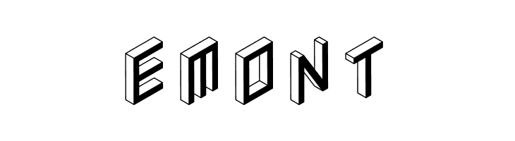 3D Isometric Bold  Free Fonts Download