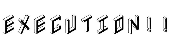 3D Isometric Bold  Free Fonts Download