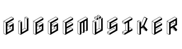 3D Isometric Bold  Free Fonts Download