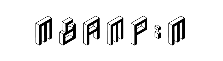 3D Isometric Bold  Free Fonts Download