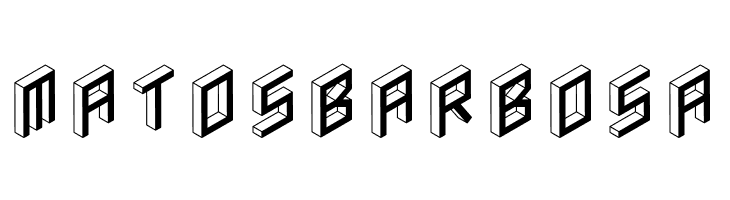 3D Isometric Bold  Free Fonts Download