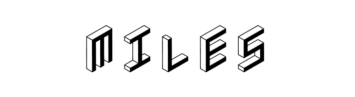 3D Isometric Bold  Free Fonts Download
