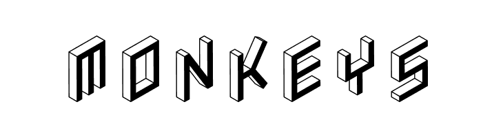 3D Isometric Bold  Free Fonts Download