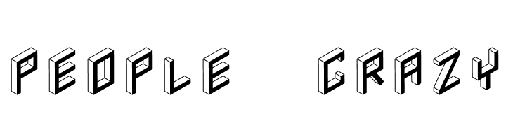 3D Isometric Bold  Free Fonts Download