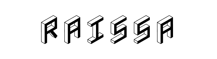 3D Isometric Bold  Free Fonts Download