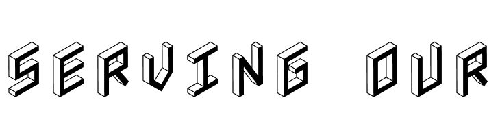 3D Isometric Bold  Free Fonts Download