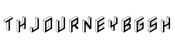 3D Isometric Bold  Free Fonts Download