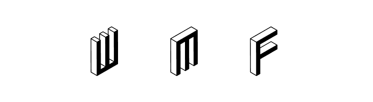3D Isometric Bold  Free Fonts Download