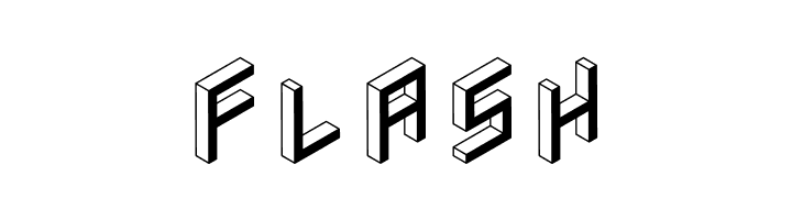 3D Isometric Bold  Free Fonts Download