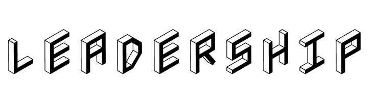 3D Isometric Bold  Free Fonts Download