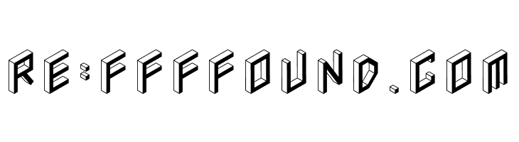 3D Isometric Bold  Free Fonts Download