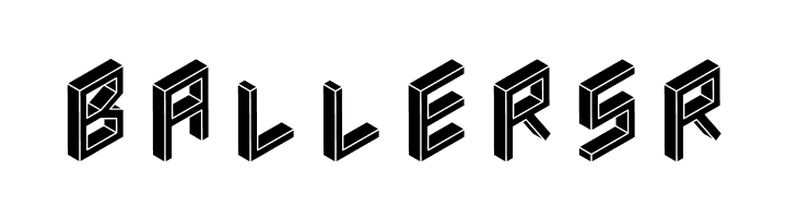 3D Isometric Black  Free Fonts Download