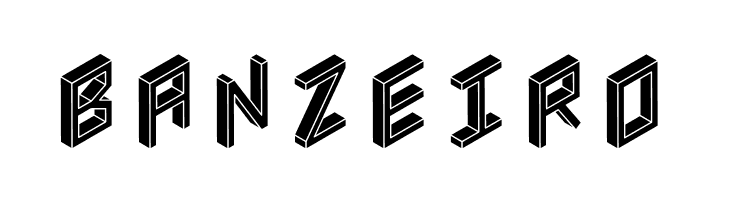 3D Isometric Black  Free Fonts Download