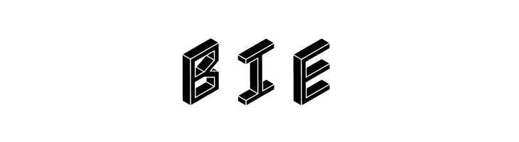3D Isometric Black  Free Fonts Download
