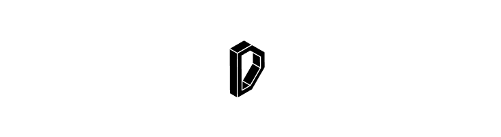 3D Isometric Black  Free Fonts Download