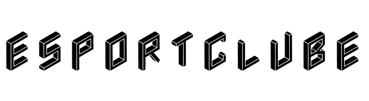 3D Isometric Black  Free Fonts Download