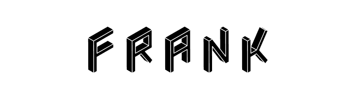 3D Isometric Black  Free Fonts Download