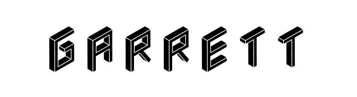 3D Isometric Black  Free Fonts Download