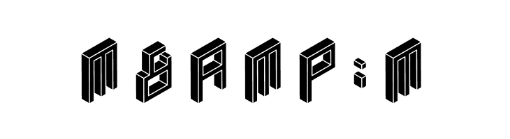 3D Isometric Black  Free Fonts Download