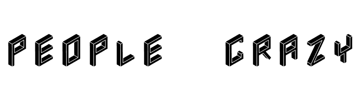 3D Isometric Black  Free Fonts Download