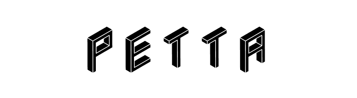 3D Isometric Black  Free Fonts Download